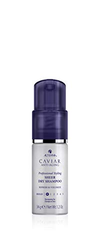 Alterna Caviar Professional Styling Sheer Dry Shampoo, 1.2 Ounce | Refresh & Volumize | Extends the Life of Blowouts | Sulfate Free