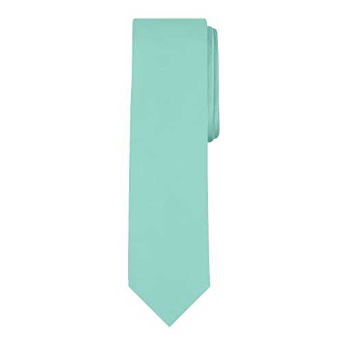 Image of Jacob Alexander Men's Slim Width 2.75 inch Solid Color Tie