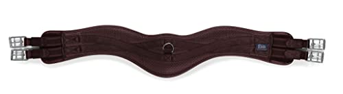 Sangle anatomique Shires Arma marron élastique pour selle d'équitation