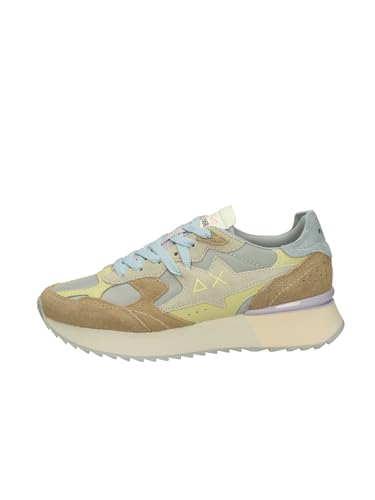Chaussures femme SUN68 Stargirl gris multicolore baskets tendance Z36215