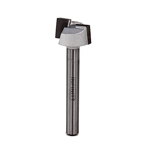 Infinity Cutting Tools 1/4" Shank, Dado Router Bit, 3/4" C.D. x 3/8" C.H.| Carbide Tip | Heavy-Duty | for Handheld Or Table Mounted Wood Router