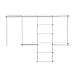 Rubbermaid FG3H9200WHT Configurations 48" Shelving & Hanging Kit - White