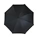 ALAZA Fashion Red Polka Dot Inverted Reverse Umbrella Double Layer Upside Down Car Stick Umbrella with C-shape Handle
