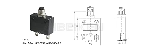 Disyuntor 20A con interruptor térmico de reinicio para protección de sobrecarga 5