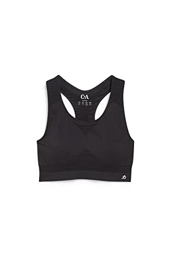 C&A Damen Sport-BH Stretch|Synthetisch|Nylon Fitness Unifarben schwarz M