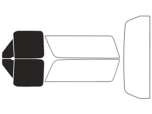 Rvinyl Window Tint Kit Compatible with Ford Bronco 1990-1996 - Front Precut Kit - 20%