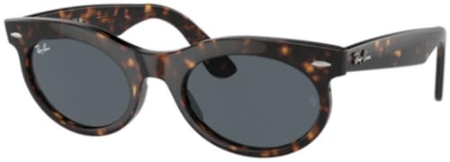 Ray-Ban RB2242 Sunglasses Bundle: RB 2242 WAYFARER OVAL 902/R5 Havana/Blue Crystal Standard and Eyewear Cleaning Kit