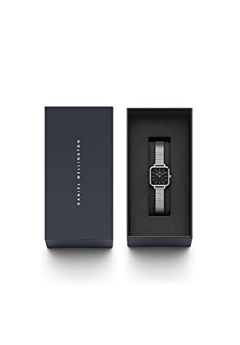 Image of Daniel Wellington Quadro Studio Sterling Square Watch, Mesh Bracelet
