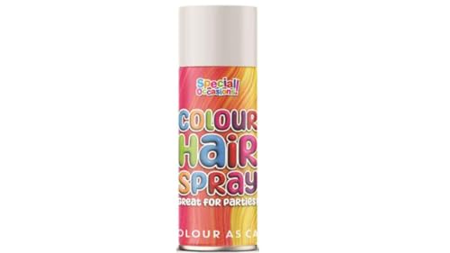 Special Occasions Temporary Silver Colour Hair Spray Wash Out Party Fancy Dress Up with Finger Protector 200ml