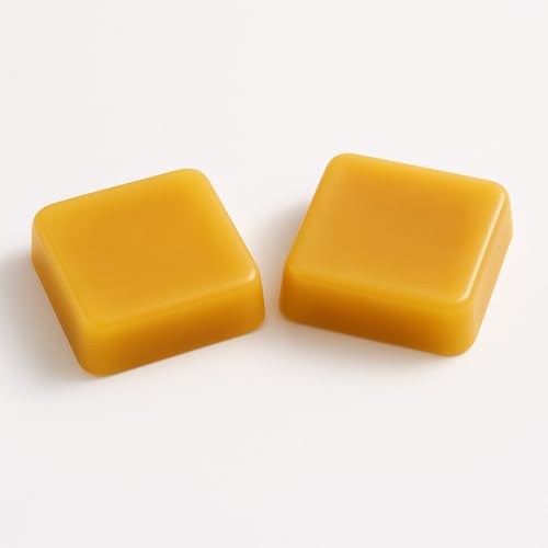 Pure Beeswax Blocks USA Made Beekeeper Bar Crafted Natural Beeswax for Crafting Woodworking Lip Balm Cast Iron Seasoning Premium Quality Eco-Friendly Chemical-Free (2 Pack)