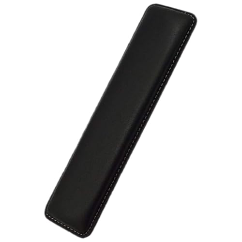 Support poignet clavier PLAFOPE en cuir noir coussin ergonomique