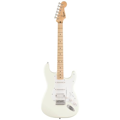 Guitarra eléctrica FSR Squier Sonic® Stratocaster® HSS, diapasón de arce, golpeador blanco, Arctic White