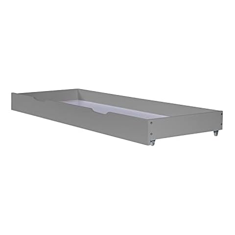Homestyle4u 2040, Bettkasten Holz Aufbewahrung mit Rollen Cover