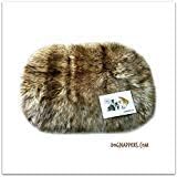 DogNappers Plush Faux Fur Dog Bed - Cat Mat - Soft Padded Shaggy Wolf Pet Bed (24''x30'')