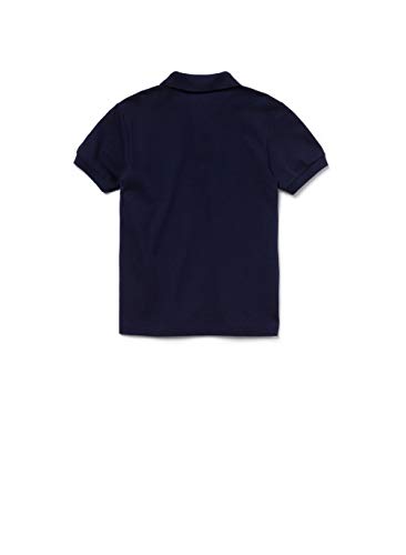 Polo Regular Fit, Lacoste, Infantil Unissex, Azul Marinho, 8 anos