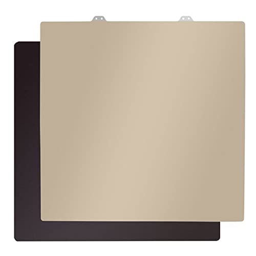 Oikabio 377X370X2mm Double-Sided PEI Coated Spring Steel Plate + Bottom Magnet for -5 Plus 3D Printer