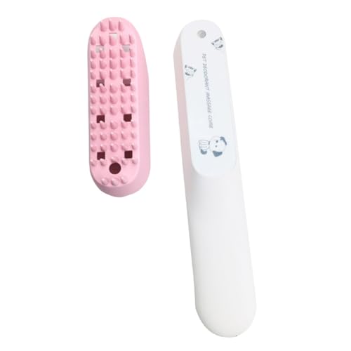 ifundom Self Cleaning Pet Massage Brush Ergonomic Pet Cleaning Accessories for Cats and Dogs Multifunctional Comb Energy Efficient Grooming Tool