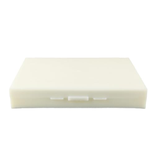 Nicear Estuche Rectangular de plástico para 100 portaobjetos. Estuche de Almacenamiento Duradero para portaobjetos de microscopio con Ranuras numeradas y Cuadro de inventario de portaobjetos