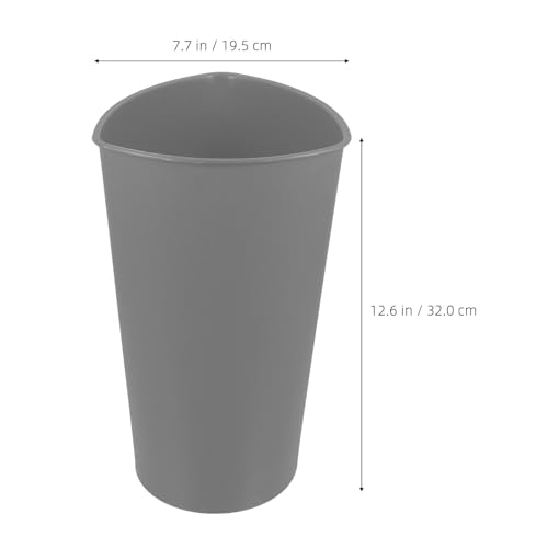 Vase triangle gris en métal stable pour décoration de table moderne - 3