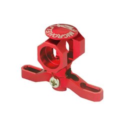 CNC Alum Main Rotor Hub w/Button Red , MCPXBL