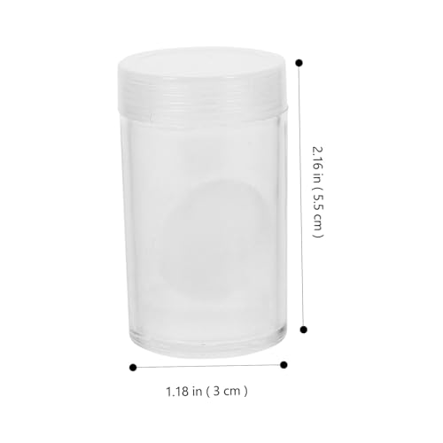 Caja transparente para monedas 10 piezas miniatura 2