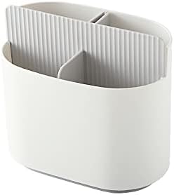 Chopstick Holder ----Two-Color Drain Chopsticks Cage Removable Cutlery Holder Spoon Tableware Storage Rack Containers Kitchen Organizer ( Color : Grey )