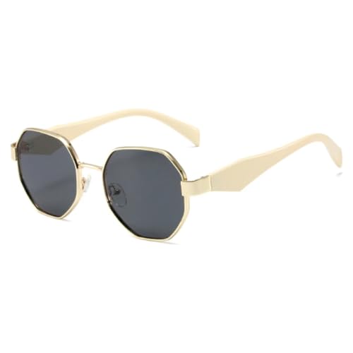 Lunettes de soleil tendance polygone en métal pour vos sorties urbaines et festivals