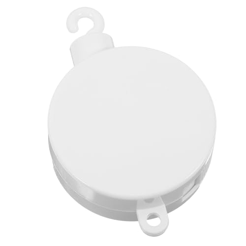 BATHVEVE Caja Musical Práctica para Cuna de Colgante Blanco, Fácil de Desmontar y Varias Opciones de Música para Ambiente Relajante Cuna