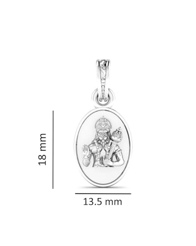 Pendentif Dieu Hanuman Mtrolls en argent 925 de 3g taille S - 3