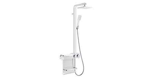 Penta Banyo-Duş Sistemi(Raflı)(White&Chrome)