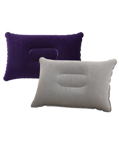 YFFSFDC キャンプ 枕 トラベルピロー アウトドア枕 旅行用枕 エアーピロー 携帯 エアー枕 超軽量 アウトドア キャンプ 登山 旅行 飛行機 車中泊 オフィス 防災用 2個セット（22*34cm）