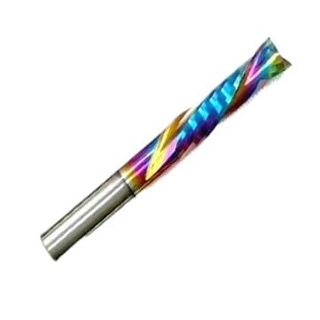Frezy trzpieniowe z węglika spiekanego, Frezy z węglików spiekanych 2 ostrza w górę i dół 3,175-10 mm 38-75 do drewna routera CNC(DSP2FC-D8.0-L42)