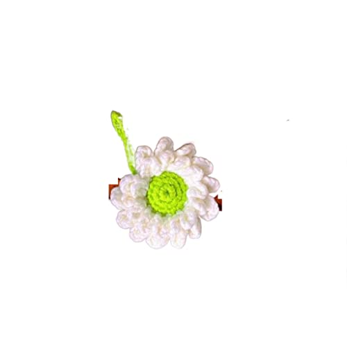 Pull en maille coton avec broche marguerite amovible pour écolier