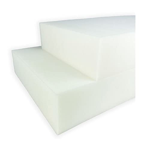 Acomoda Textil - Plancha de Espuma a Medida 23kg/m³. Pieza de Espuma de Alta Densidad y Firmeza para Tapizar, Sofás, Sillas, Sillones, Colchones, Manualidades. (100x200x4)