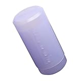 Gogogmee Cubilete Portátil Ajustable para Brochas de Maquillaje con Tapa Antipolvo Organizador Transparente para Cosméticos y Herramientas de Belleza para Viajes y Uso Diario