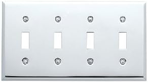 4772.260.CD Quad Toggle Switchplate Polished Chrome