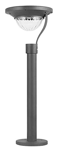 ALDEPO Lámpara solar de ahorro para patio, luz solar para césped, impermeable, jardín, villa, patio, luz solar, lámpara de cabeza de columna solar, lámpara de pared para patio al aire libre, lámpara