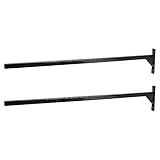 EASY-UP Heavy Duty Single Blanket and Saddle Pad Rack | Space-Saving Organization for Your Tack Room | Mountable and Stackable Design | Set of 2 | Color Black