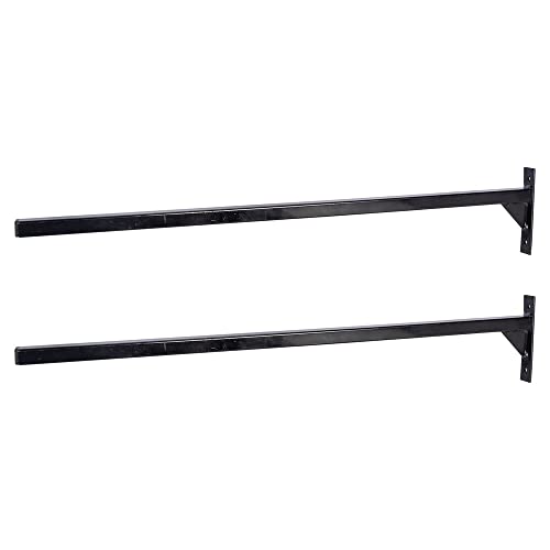 EASY-UP Heavy Duty Single Blanket and Saddle Pad Rack - Set of 2 | Color Black | Space-Saving Organization for Your Tack Room | Mountable and Stackable Design
