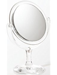10x & Normal Vanity Mirror, Lucite 4.5 diameter (M747)
