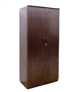 AT-MO Engineered Wood 2 Door Wardrobe (Finish Color - Walnut, DIY(Do-It-Yourself)) | (D4F5-DF41)