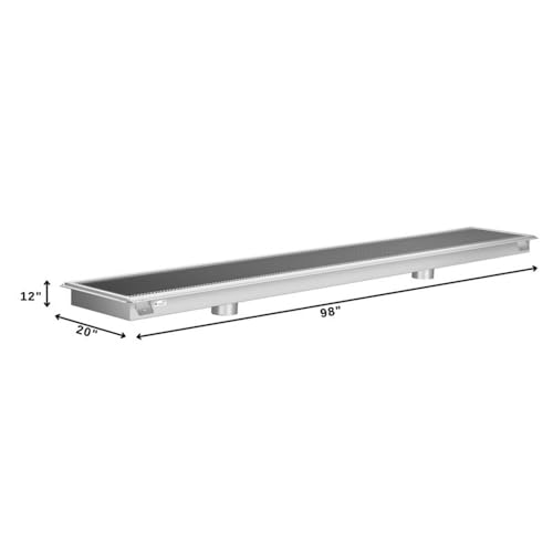 Pemberly Row Colador de Acero Inoxidable 18x96 pulg miniatura 6
