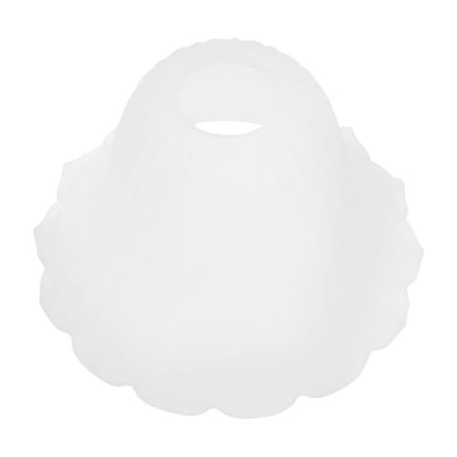 OSALADI Milchglas Lampenschirm E27 Glas Abdeckung Mit Blumenmuster Für Wohnzimmer Schlafzimmer Esszimmer Stilvolle Ersatz Lampenschirm Glockenform 7.48X7.48X4.72In