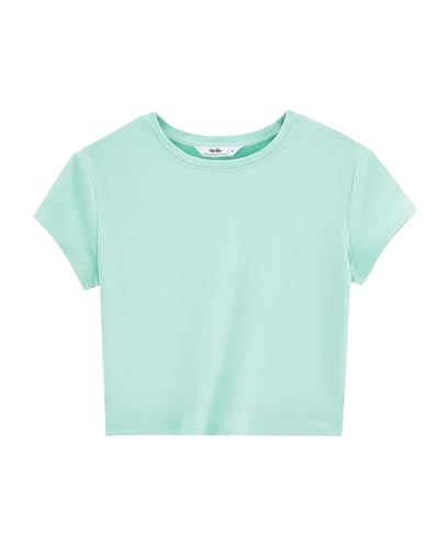 Stelle Womens Short Sleeve Crop Tops Crewneck Basic T Shirts...