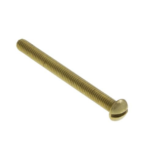 Screws 1/4-20 X 3/4 Rh Sl MS Br (Jar 100)