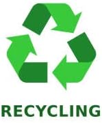 Recycling Sign, Waterproof Sticker