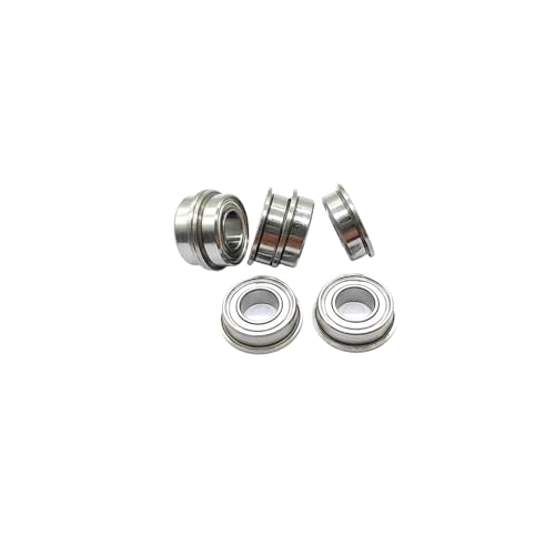 DINGGUANGHE 10pcs MF126ZZ Miniature Flanged Ball Bearings 6x12x4mm Flange Bearing for Bicycle/Fishing Gear Bearings (Size : 6x12x4mm, Style : MF126ZZ P5)