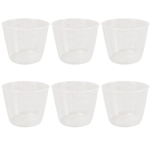 6 Pack Clear Plastic Rice Measuring Cups 160ml, Double...
