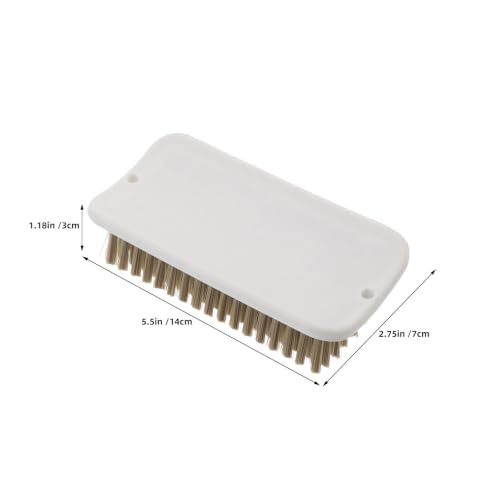 Cepillo de plástico blanco ULTECHNOVO con tornillo para limpieza de hábitats de cobayas 2