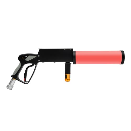 Pistola de niebla CO2 RGB con LED, cañón criogénico para efectos especiales en DJ, fiestas y escenarios, con manguera y adaptador, cambio automático de color, alcance de 6-10 metros miniatura 4